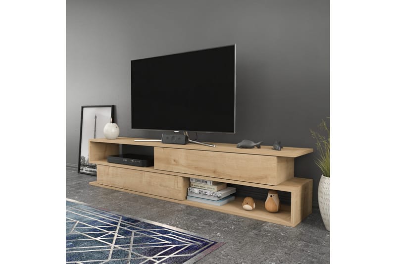 Tv-benk Urgby 160x38,6 cm - Brun - TV benk & mediabenk