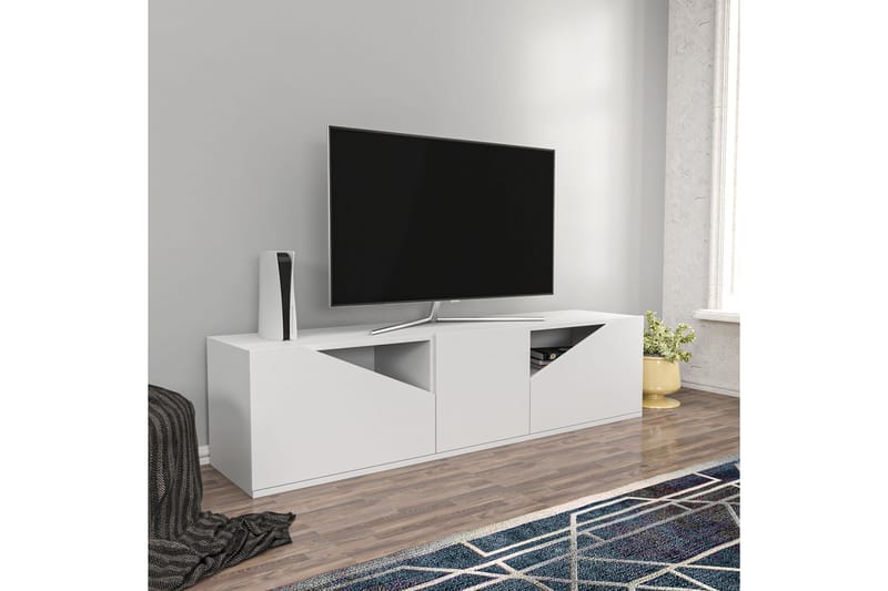 Tv-benk Urgby 160x40 cm - Hvit - TV benk & mediabenk