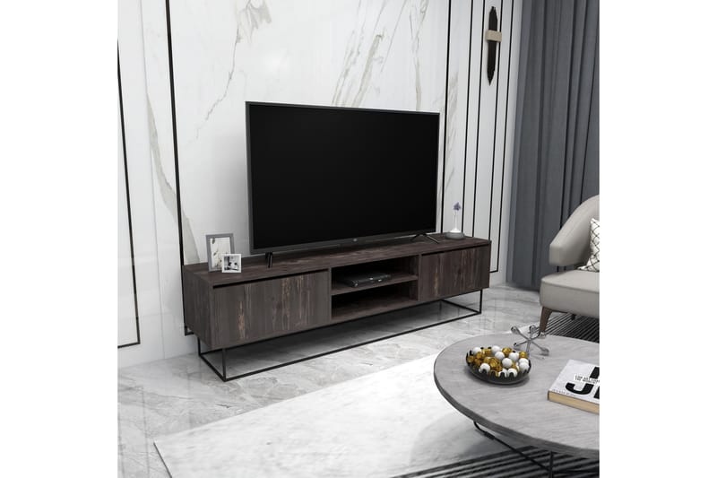 Tv-benk Urgby 180x50 cm - Brun - TV benk & mediabenk