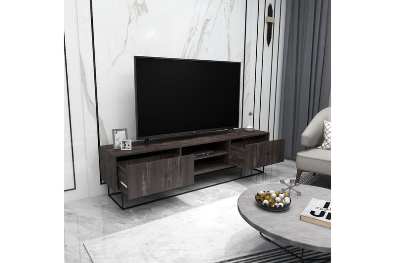 Tv-benk Urgby 180x50 cm - Brun - TV benk & mediabenk