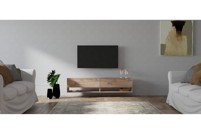 TV-benk Vallamor 141 cm - Natur - TV benk & mediabenk