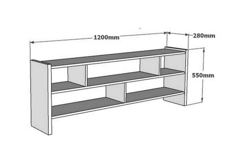 TV-Benk Vernus 120 cm - Hvit - TV benk & mediabenk