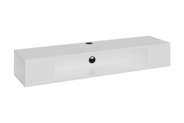 TV-benk Vevelhult 135 cm - Hvit - Møbler - TV- & Mediamøbler - TV benk & mediabenk