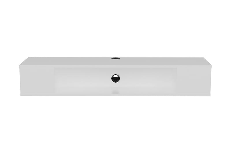 TV-benk Vevelhult 135 cm - Hvit - Møbler - TV- & Mediamøbler - TV benk & mediabenk