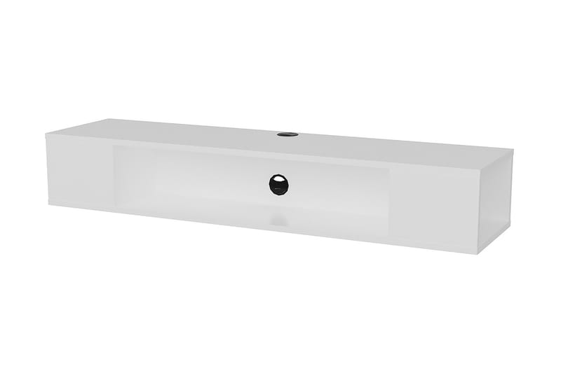 TV-benk Vevelhult 135 cm - Hvit - Møbler - TV- & Mediamøbler - TV benk & mediabenk
