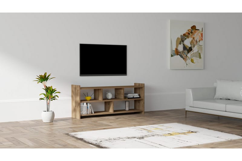 Tv-benk Violaceae 120x55 cm - Brun - TV benk & mediabenk