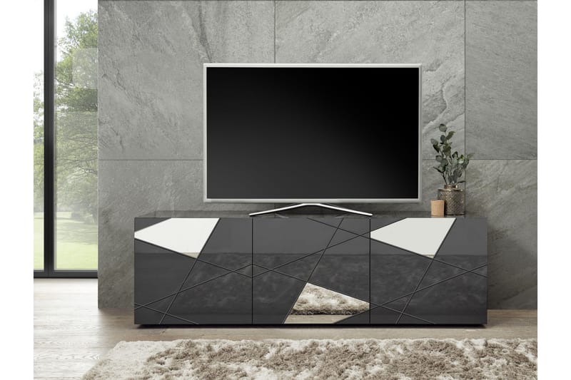Tv-benk Vittoria 181 cm Hvit - Lc Spa - Møbler - TV- & Mediamøbler - TV benk & mediabenk
