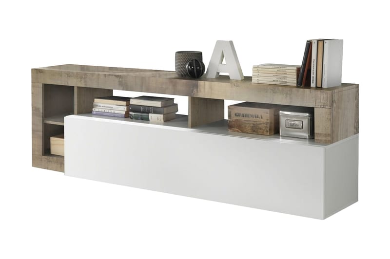 TV-benk Wedel 42x184 cm - Hvit - TV benk & mediabenk