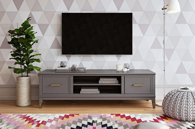 TV-benk Westerleigh 152x50 cm Grafittgrå - CosmoLiving - TV benk & mediabenk