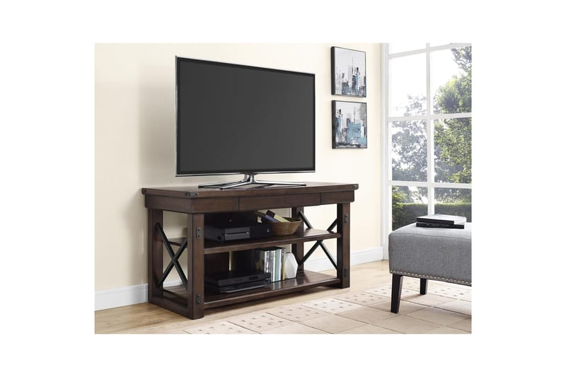 Tv-benk Wildwood 120,7x50,8 cm Svart - Dorel Home - TV benk & mediabenk