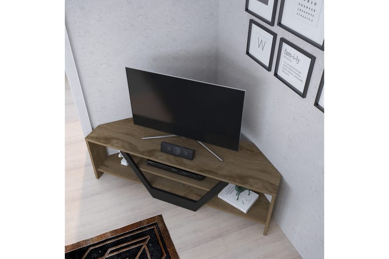 Tv-benk Zakkum 120x36,8 cm - Brun - Møbler - TV- & Mediamøbler - TV benk & mediabenk
