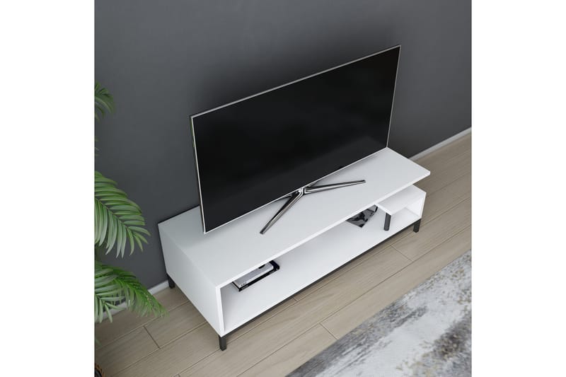 Tv-benk Zakkum 120x37,6 cm - Svart - TV benk & mediabenk
