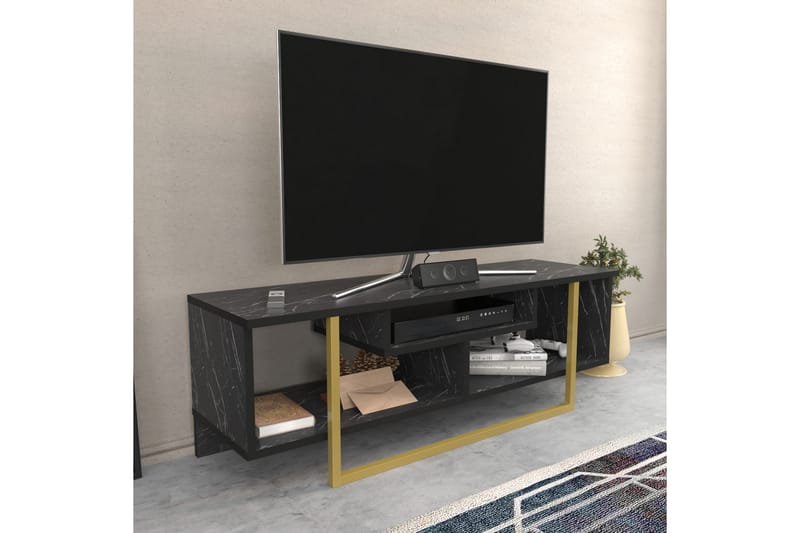 Tv-benk Zakkum 120x40,2 cm - Svart - Møbler - TV- & Mediamøbler - TV benk & mediabenk