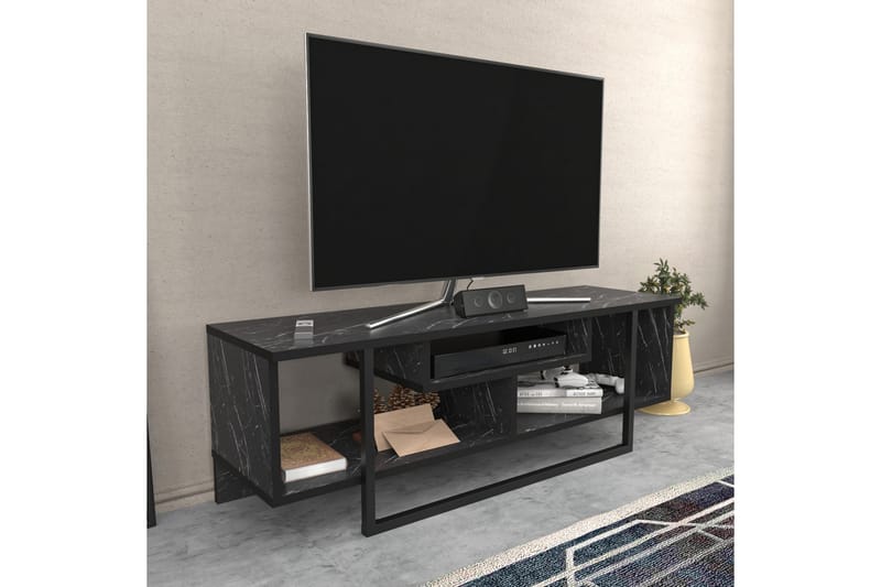 Tv-benk Zakkum 120x40,2 cm - Svart - TV benk & mediabenk