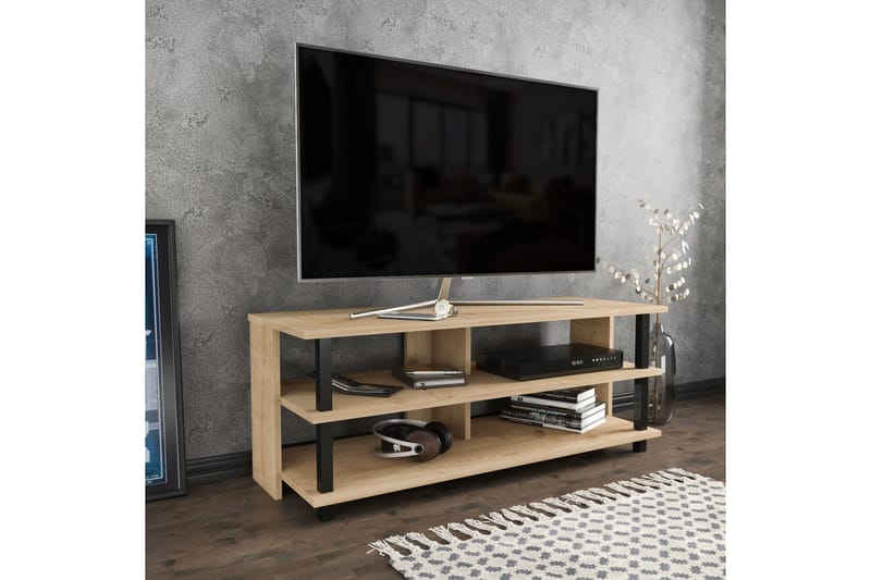 Tv-benk Zakkum 120x47,4 cm - Svart - TV benk & mediabenk