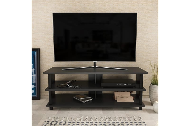 Tv-benk Zakkum 120x47,4 cm - Svart - TV benk & mediabenk