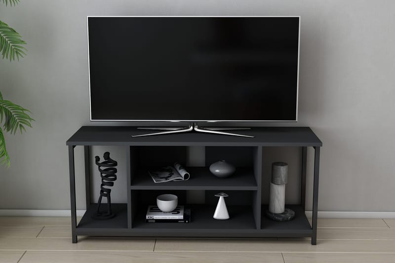 Tv-benk Zakkum 120x50,8 cm - Svart - TV benk & mediabenk