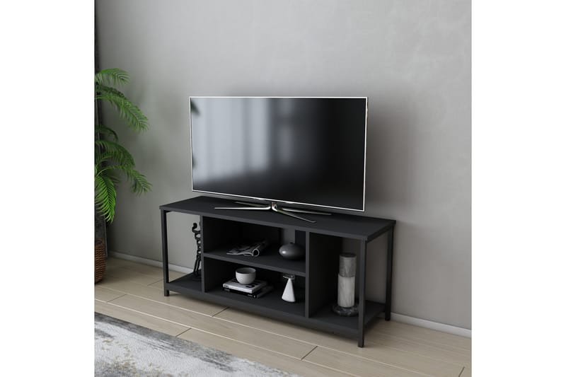 Tv-benk Zakkum 120x50,8 cm - Svart - TV benk & mediabenk