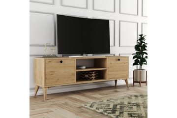Tv-benk Zakkum 138x42,6 cm - Brun - Møbler - TV- & Mediamøbler - TV benk & mediabenk