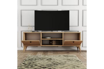 Tv-benk Zakkum 138x42,6 cm - Brun - Møbler - TV- & Mediamøbler - TV benk & mediabenk
