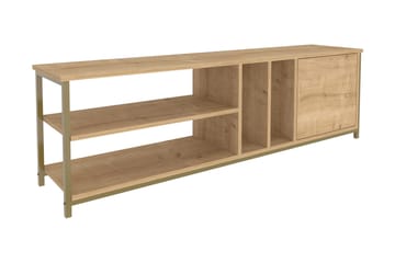 Tv-benk Zakkum 140x50,8 cm - Gull - Møbler - TV- & Mediamøbler - TV benk & mediabenk
