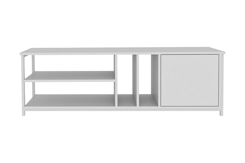 Tv-benk Zakkum 140x50,8 cm - Hvit - TV benk & mediabenk