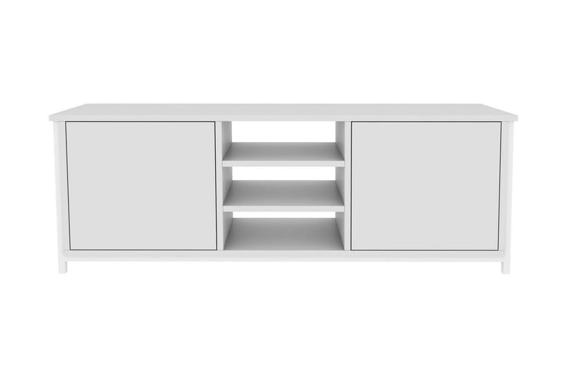 Tv-benk Zakkum 140x50,8 cm - Hvit - TV benk & mediabenk