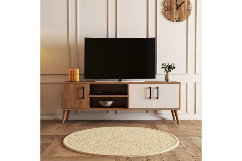 Tv-benk Zakkum 150x52 cm - Brun - TV benk & mediabenk