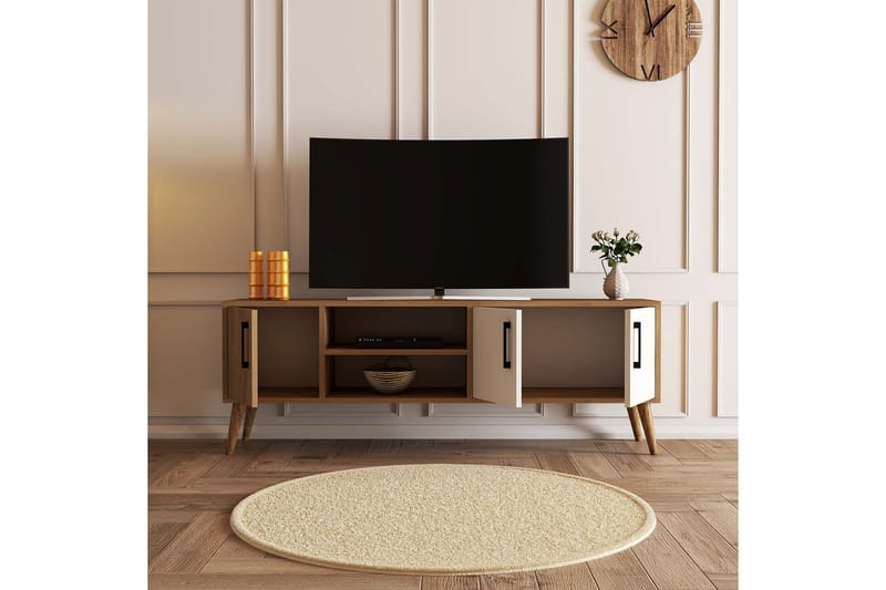 Tv-benk Zakkum 150x52 cm - Brun - TV benk & mediabenk