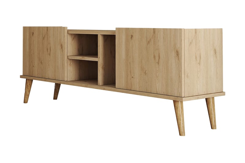 Tv-benk Zakkum 150x52 cm - Brun - Møbler - TV- & Mediamøbler - TV benk & mediabenk