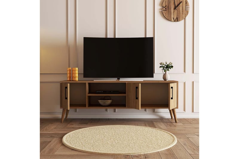 Tv-benk Zakkum 150x52 cm - Brun - TV benk & mediabenk