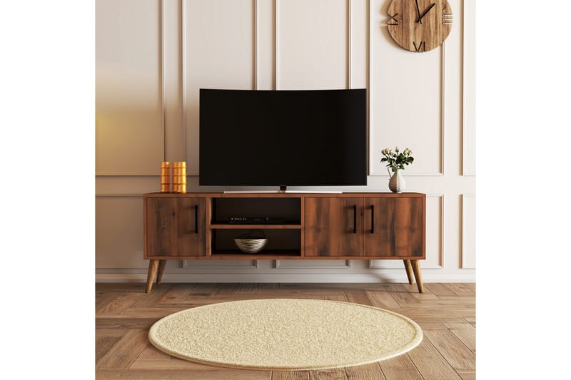 Tv-benk Zakkum 150x52 cm - Brun - TV benk & mediabenk