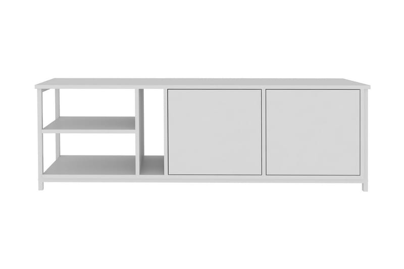 Tv-benk Zakkum 160x50,8 cm - Hvit - TV benk & mediabenk