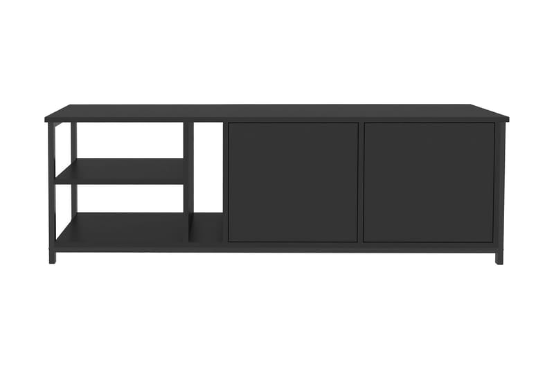 Tv-benk Zakkum 160x50,8 cm - Svart - Møbler - TV- & Mediamøbler - TV benk & mediabenk