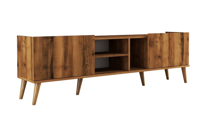 Tv-benk Zakkum 180x52 cm - Brun - Møbler - TV- & Mediamøbler - TV benk & mediabenk