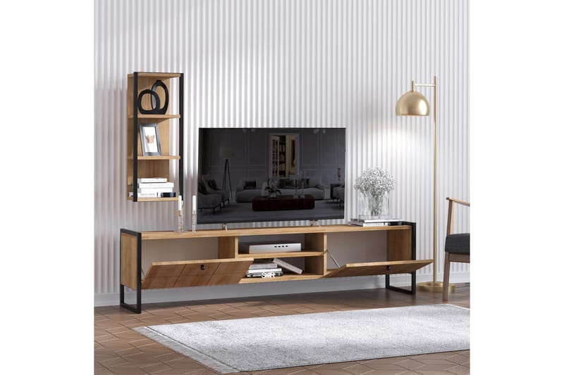 TV-møbelsett Hacksjö 180 cm - Brun - TV benk & mediabenk