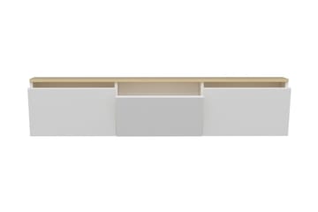 TV Stand 160 cm Hvit/Eik - Hvit/Natur - Møbler - TV- & Mediamøbler - TV benk & mediabenk