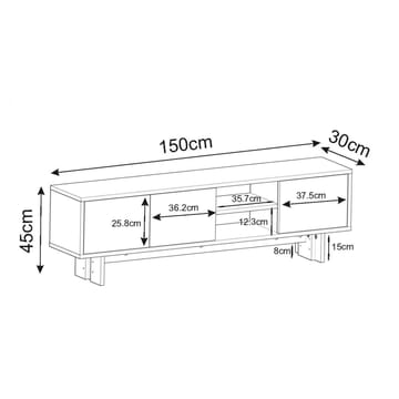 TV Stand Homitis - Møbler - TV- & Mediamøbler - TV benk & mediabenk