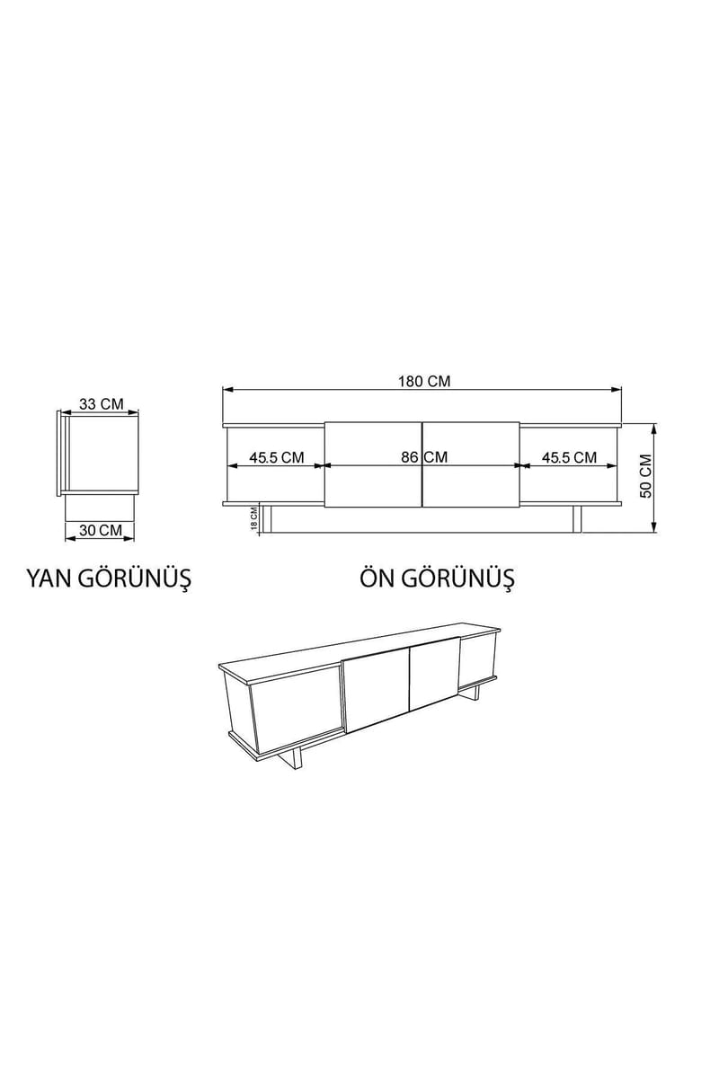 TV Stand Homitis - Møbler - TV- & Mediamøbler - TV benk & mediabenk