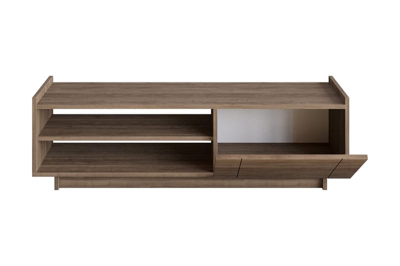 Ulica Tv-benk 140 cm Dør + 3 Hyller - Mørkebrun - Møbler - TV- & Mediamøbler - TV benk & mediabenk