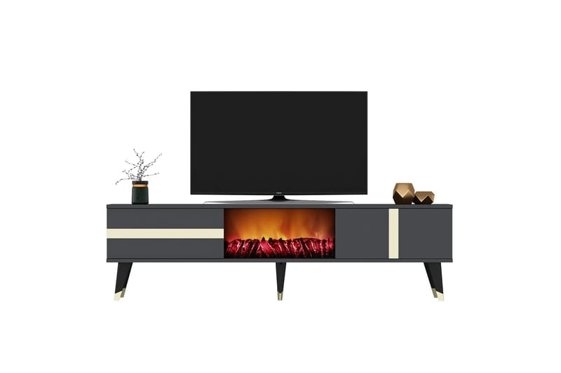 Vania TV-benk 150 cm - Gull - Møbler - TV- & Mediamøbler - TV benk & mediabenk