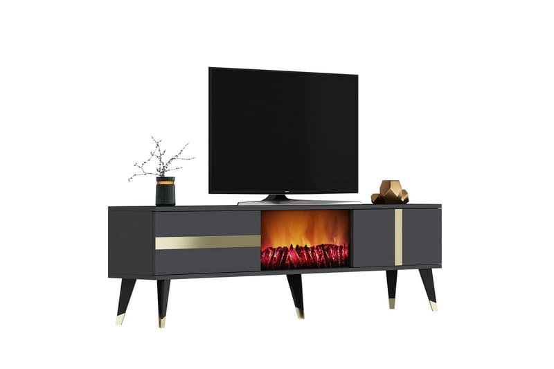 Vania TV-benk 150 cm - Gull - Møbler - TV- & Mediamøbler - TV benk & mediabenk