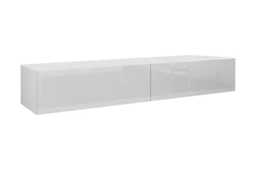 Vasil TV-benk 180 cm - Hvit/Hvit Høyglans - Møbler - TV- & Mediamøbler - TV benk & mediabenk