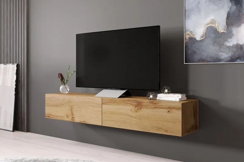 Vasil TV-benk 180 cm - Tre/Natur - Møbler - TV- & Mediamøbler - TV benk & mediabenk