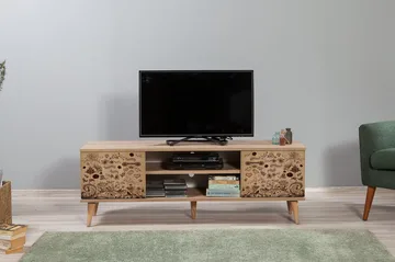 Vellavie TV-benk 140 cm - Mønstrete - Møbler - TV- & Mediamøbler - TV benk & mediabenk