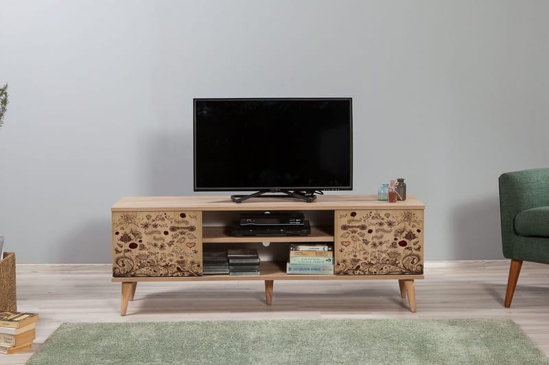 Vellavie TV-benk 140 cm - Mønstrete - Møbler - TV- & Mediamøbler - TV benk & mediabenk