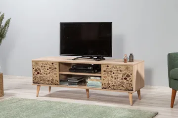 Vellavie TV-benk 140 cm - Mønstrete - Møbler - TV- & Mediamøbler - TV benk & mediabenk