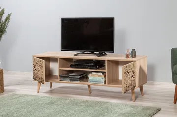 Vellavie TV-benk 140 cm - Mønstrete - Møbler - TV- & Mediamøbler - TV benk & mediabenk