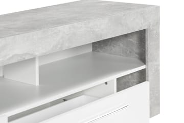 Vibio TV-benk 180 cm - Hvit/Betong - Møbler - TV- & Mediamøbler - TV benk & mediabenk