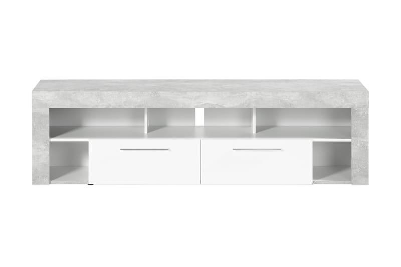 Vibio TV-benk 180 cm - Hvit/Betong - Møbler - TV- & Mediamøbler - TV benk & mediabenk